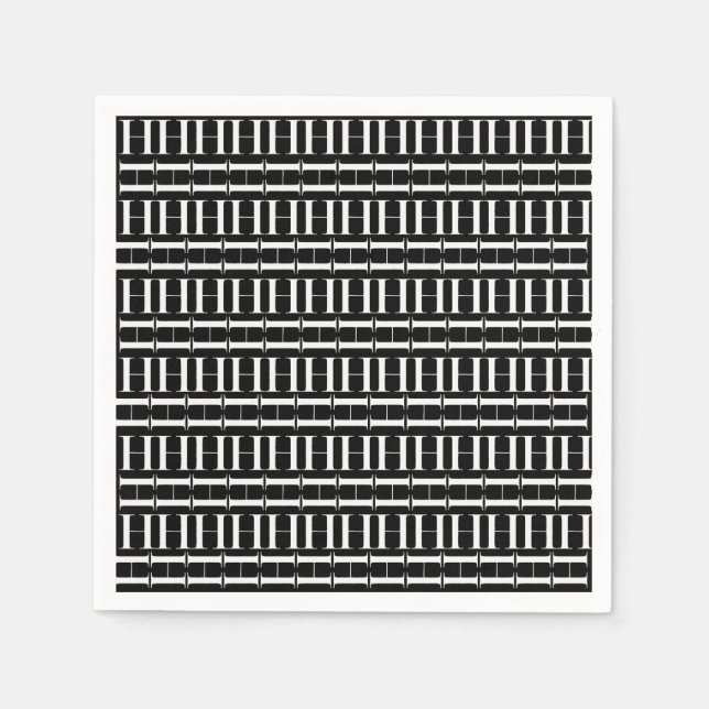 Serviette Jetable Lettre initiale H monogramme (Devant)