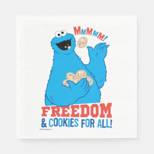 Serviette Jetable Liberté & Cookies Pour Tous !