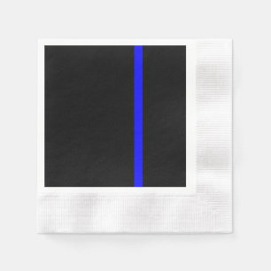 Serviette Jetable Ligne bleue claire symbolique verticale