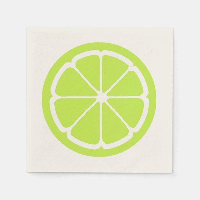 Serviette Jetable LIME SLICE by SHARON SHARPE (Devant)