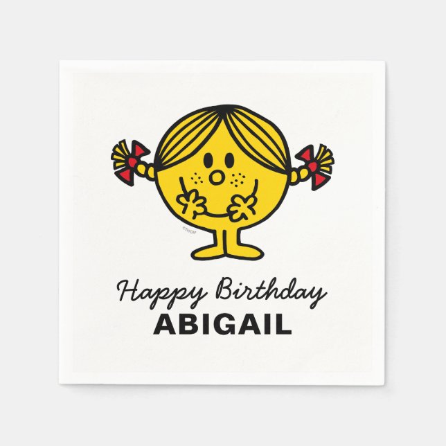 Serviette Jetable Little Miss Sunshine | Anniversaire (Devant)