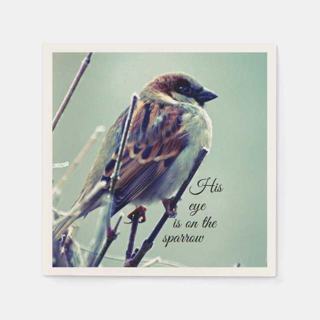 Serviette Jetable L'oeil de HI est sur le Bruant (Devant)