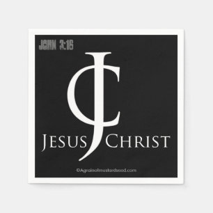 Serviette Jetable Logo Jésus Christ Christian