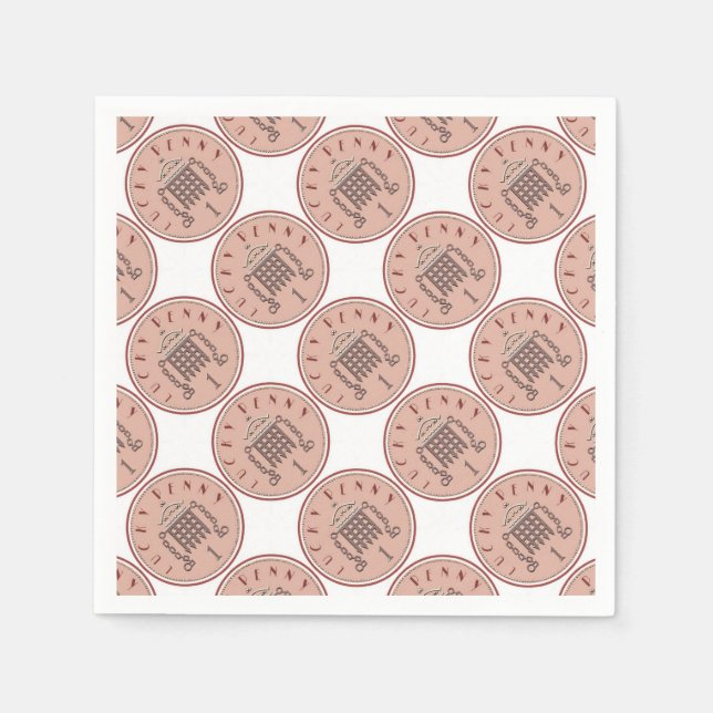 Serviette Jetable Lucky Penny (Devant)