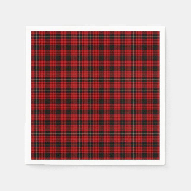 Serviette Jetable MacQueen Tartan (Devant)