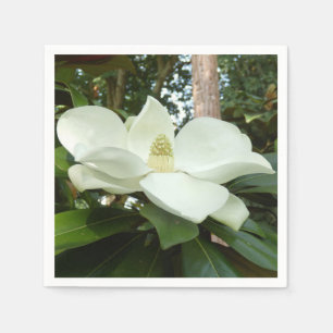 Serviette Jetable Magnolia Grandiflora Papier Naples