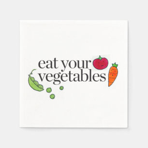 Serviette Jetable Mangez vos légumes