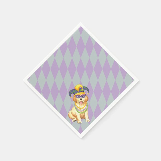 Serviette Jetable Mardi Gras (Coin)