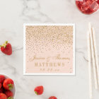 Mariage Confetti rose et or