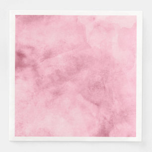 Serviette Jetable Mariage d'aquarelle rose chic