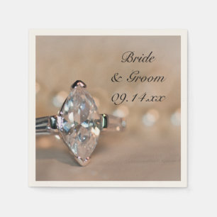 Serviette Jetable Mariage de ceinture Fiançailles de marque Diamond