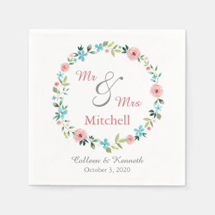 Serviette Jetable Mariage de germe de printemps