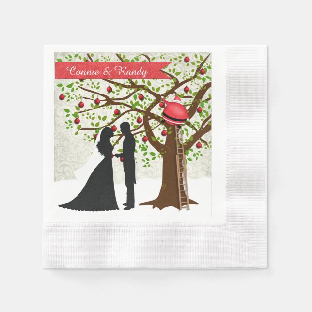 Serviette Jetable Mariage de Noël Napkin (Devant)