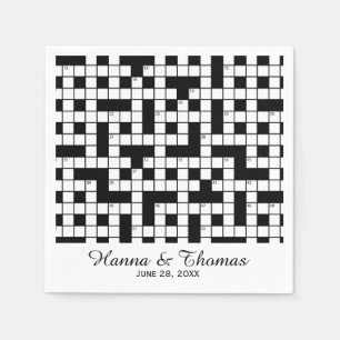 Serviette Jetable Mariage de thème Mot de passe