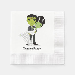Serviette Jetable Mariage d'Halloween Napkin