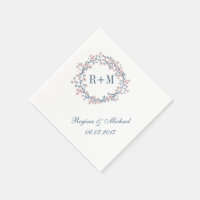 Mariage Napkin rose Fleur de Cerisier