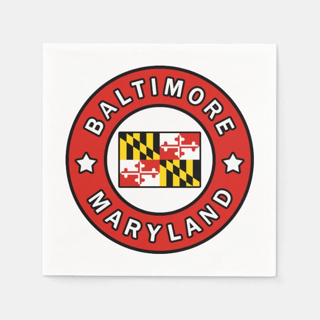 Serviette Jetable Maryland de Baltimore (Devant)