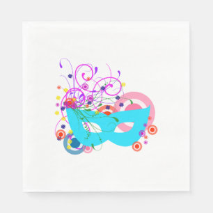 Serviette Jetable Masque Purim