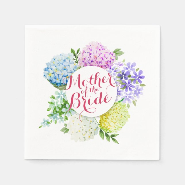Serviette Jetable Mère de la mariée Mariage de printemps | Napkin (Devant)
