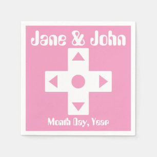 Serviette Jetable Mode multijoueur dans les serviettes rose pétale