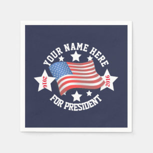 Serviette Jetable Modèle politique de campagne électorale avec le