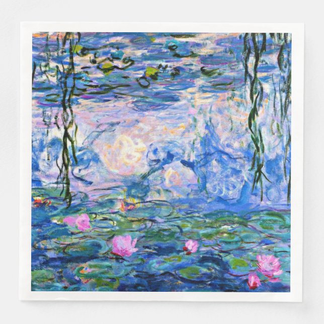 Serviette Jetable Monet - Lys d'eau, 1919 (Devant)