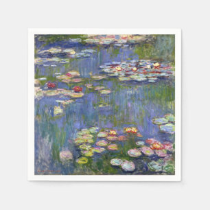 Serviette Jetable Monet Water Lilies Fine Art (1916)