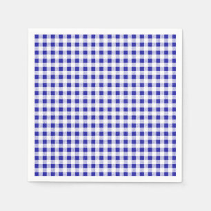 Serviette Jetable Motif de la marine bleu blanc En vichy