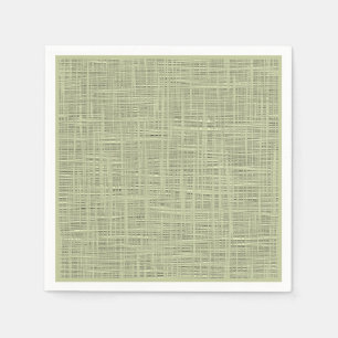 Serviette Jetable Motif de tissu de jute de Faux vert herbe chic Sag