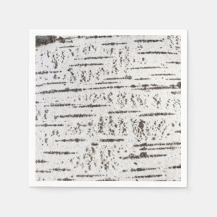 Serviette Jetable Motif d'écorce de bouleau