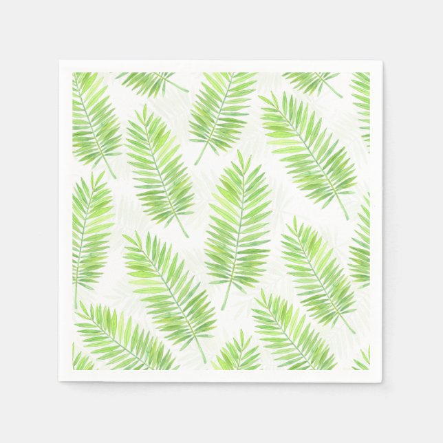 Serviette Jetable Motif feuille Palm (Devant)