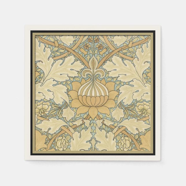 Serviette Jetable Motif floral par William Morris - Papier Napkins (Devant)
