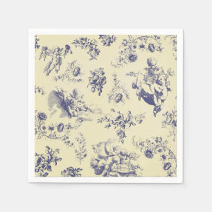 Serviette Jetable Motif français bleu d'ange de pays de Toile