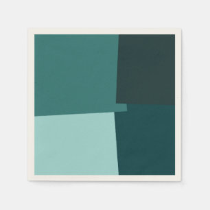 Serviette Jetable Motif géométrique moderne couleur rétro #7