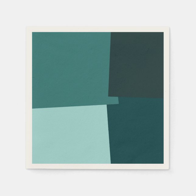 Serviette Jetable Motif géométrique moderne couleur rétro #7 (Devant)