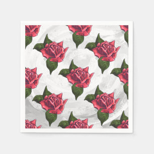 Serviette Jetable Motif rose