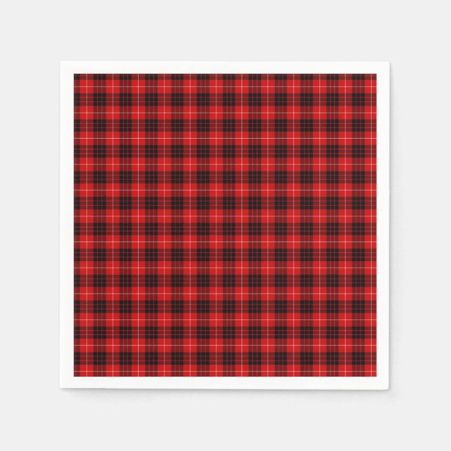 Serviette Jetable Munro Tartan (Devant)