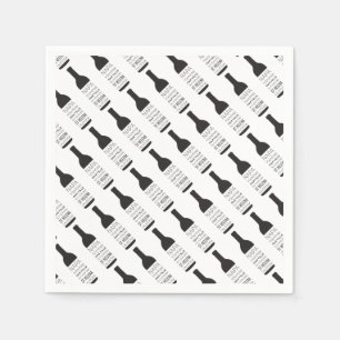 Serviette Jetable Napa Valley Villes Vins Bouteille Fournitures