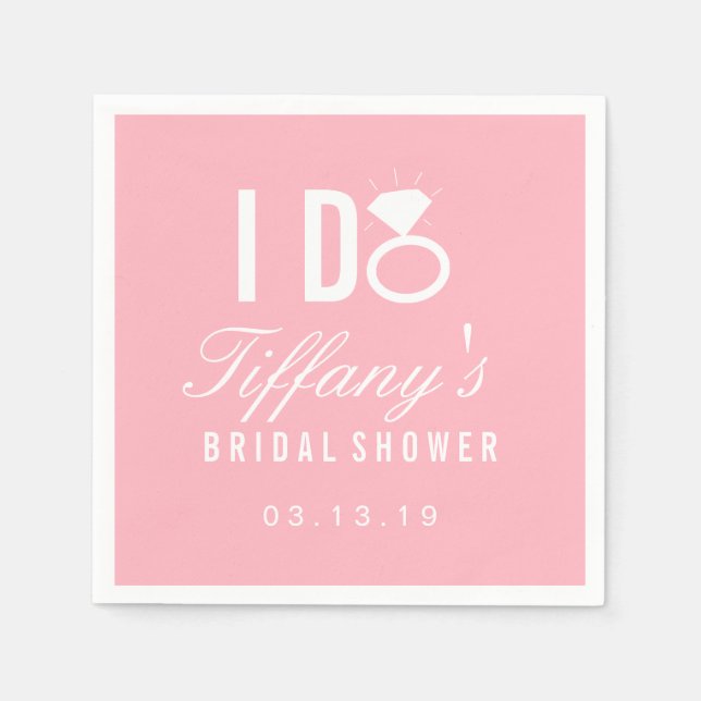 Serviette Jetable Napkin - JE FAIS (Devant)