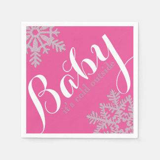 Serviette Jetable Naples à thème d'hiver