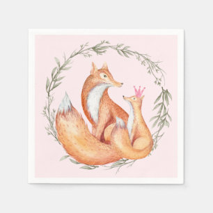 Serviette Jetable Naples Baby shower Fox