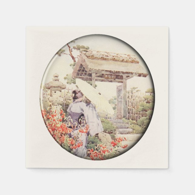 Serviette Jetable Naples de style japonais (Devant)