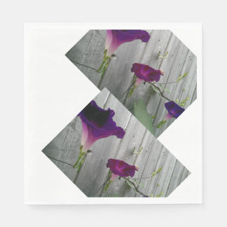 Serviette Jetable Naples en papier de déjeuner floral