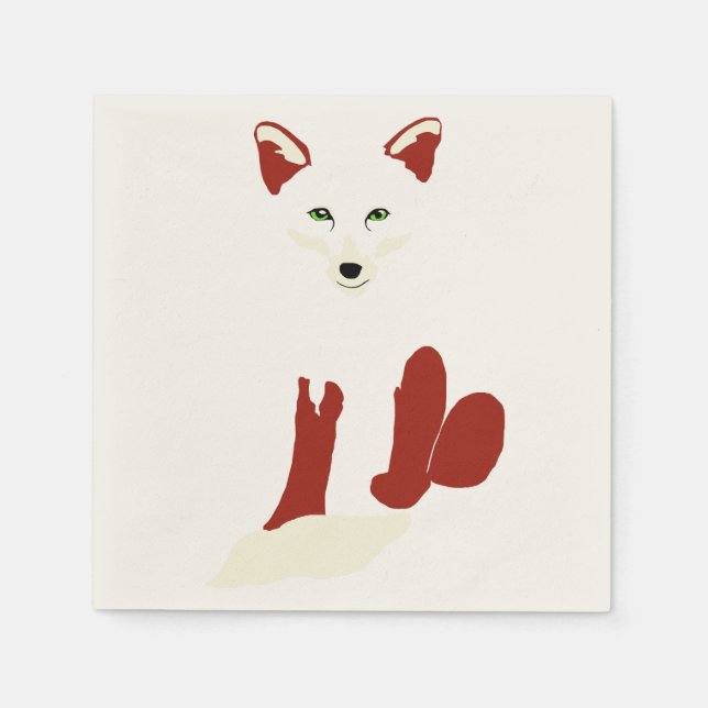 Serviette Jetable Naples Fox (Devant)