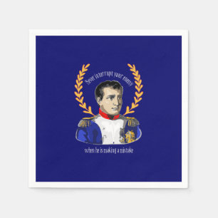 Serviette Jetable Napoleon Bonaparte - n'interrompez jamais votre