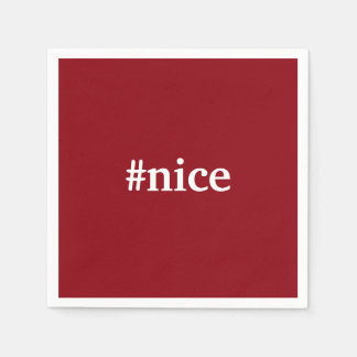 Serviette Jetable Naughty Nice Cocktail de Noël Party Napkin