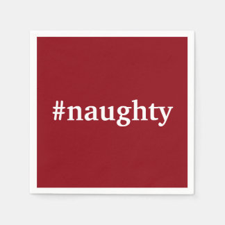Serviette Jetable Naughty Nice Cocktail de Noël Pary Napkin