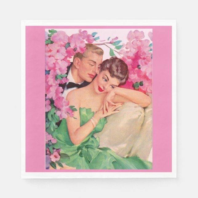 Serviette Jetable N'est-ce pas romantique ? (Devant)