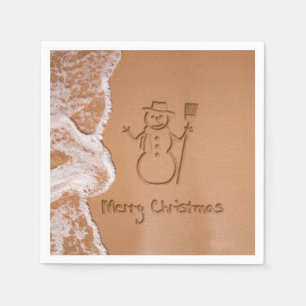 Serviette Jetable Noël en été