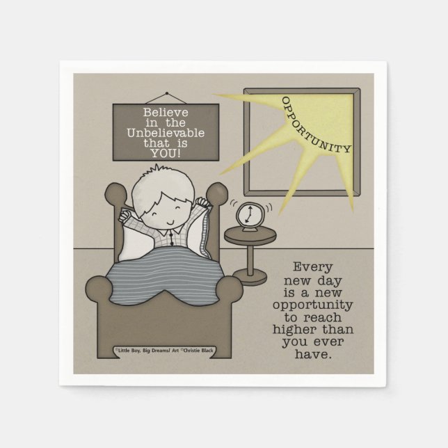 Serviette Jetable Nouvelle opportunité (Devant)